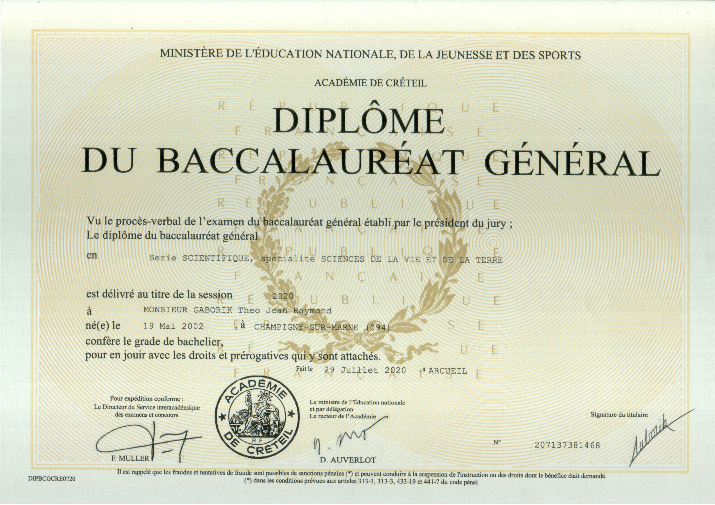 Baccalauréat
